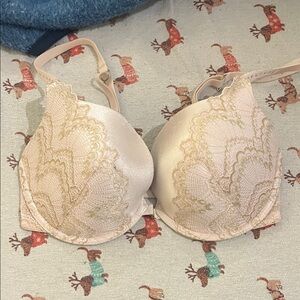 La SENZA Lace Bra in Blush and Gold